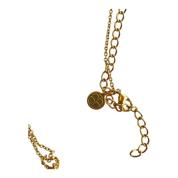 Minimalist Golden Globe World Necklace with Diamond Rhinestone - Picture 4 of 5